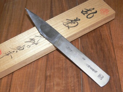 2nd Chiyoduzu Sadahide Rangiku Japanese Marking Knife Kiridashi Kogatana w/ Box