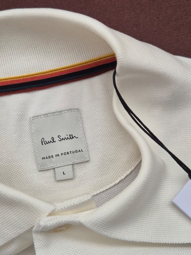 New Paul Smith Paint Splatter Polo Shirt Size L - Picture 2 of 5