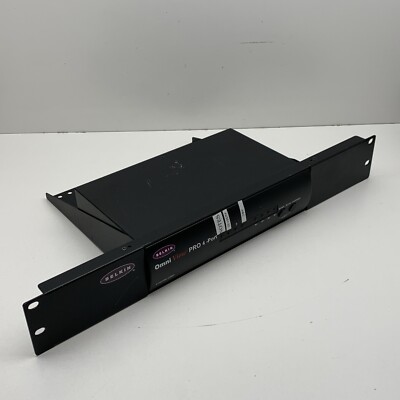 Belkin F1D104-OSD Omni View Pro KVM Switch 4-Port, Rack Bracket, No Power Supply