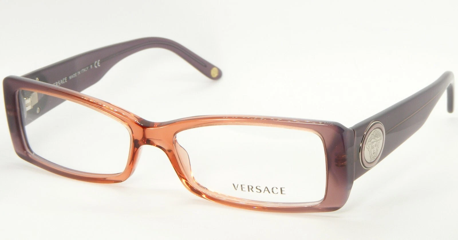 NEW VERSACE MOD 3117 837 ORANGE VIOLET GRAD EYEGLASSES GLASSES FRAME 53 15 135mm