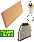 MANN Cabin Air & Oil Filter Kit For Mercedes W204 W212 C300 C350 E350 E400