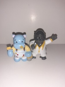 Ganz Webkinz PVC Hippo & Gorilla Figure Lot A1