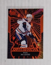 Ryan McLeod Rookie Fluorescence Red 2020-21 Upper Deck Series 2 Hockey Card RC 