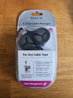 BELKIN C Clip Cable Manager New 2 Pack