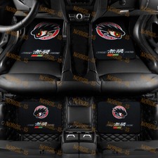 Universal 4pcs Jdm Mugen Racing Fabric Floor Mats Interior Carpets