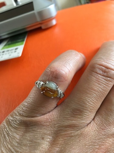 Genuine Jade And Silver Ring - Picture 6 of 8