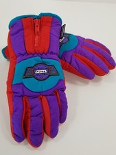 Vintage Retro Thinsulate Thermal Snow Racing Line Equipment Gloves Ages 12-14 