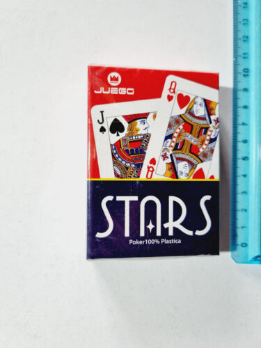Karten Von Spiel Versiegelte Stars Poker Kunststoff Juego Original Card New - Bild 1 von 2