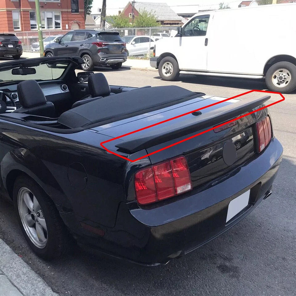 Alerón trasero negro para Ford Mustang 05-09 GT500 estilo cola de pato Foto 3 de 4