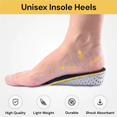 Height Increase Insole Cushion Shoe Lift Pad Elevator Taller Unisex Insert 2Pads - Picture 7 of 11