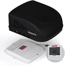 FOGATTI 150,00 BTU RV AC Unit Non-Ducted Rooftop Air Conditioner 110-120V Black