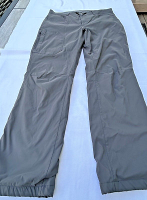 EDDIE BAUER MEN TECH FLEECE LINED 2WAY STRETCH UPF50+ PANTS(SADDLE 38WX34L)NWT