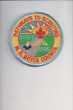 1995 W.D. Boyce Council Pathways To Scouting Staff patch