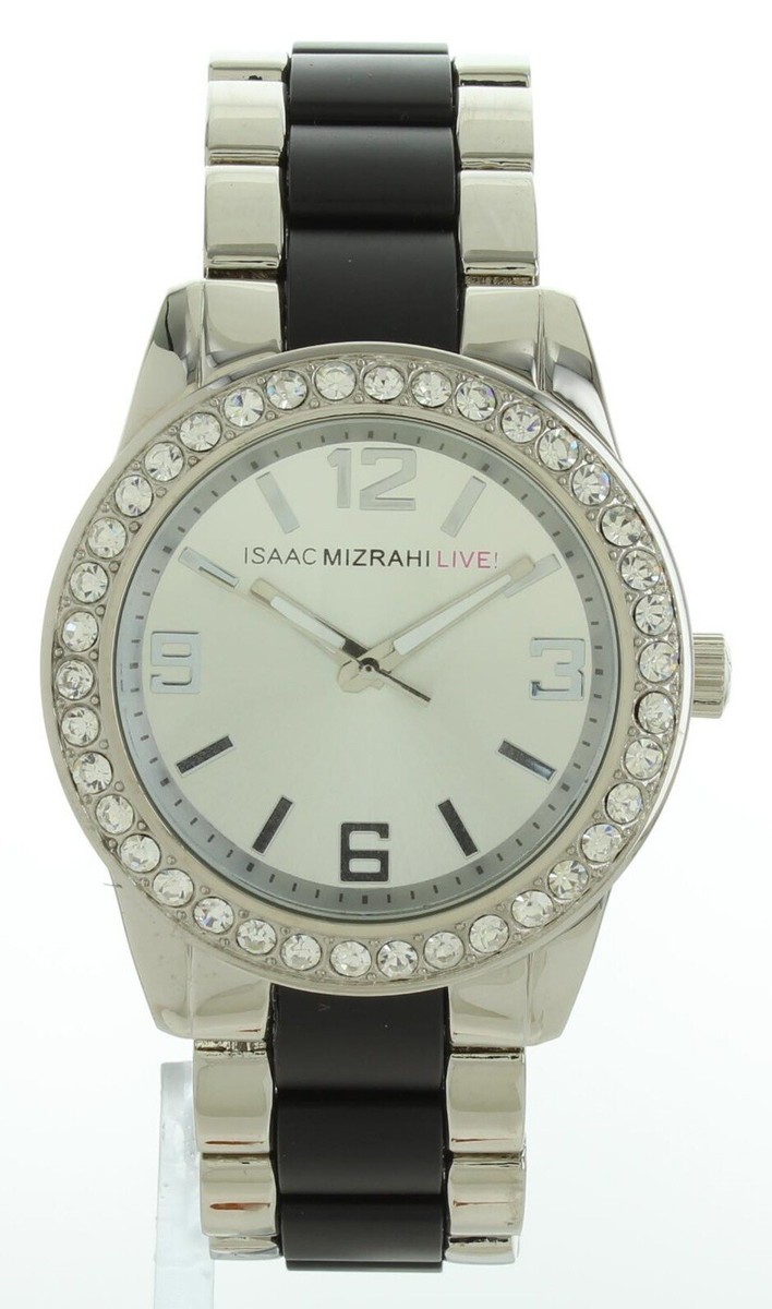 NIB Isaac Mizrahi Live! Ladies Two tone Watch Silver tone  display picture 2