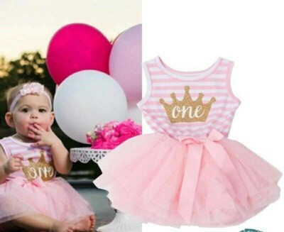 One Princess 1. Geburtstag Tutu Outfit Baby Mädchen Cake Smash One Fotoshooting