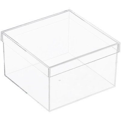 Worasign Clear Acrylic Square Cube Plastic Plastic Rectangle Cube Containers