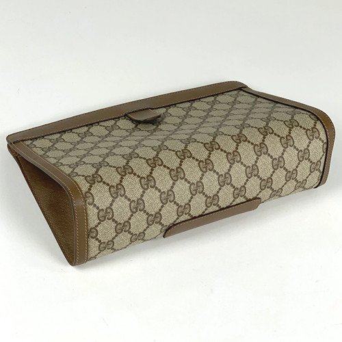 Gucci GG clutch bag web Sherry canvas brown - Picture 2 of 6