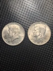 Lot(2) 1964 90% Silver Kennedy Half Dollars. Usa