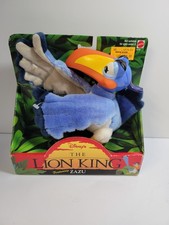 Vintage 1994 Mattel Disney The Lion King Zazu 8" Plush Figure New In Box