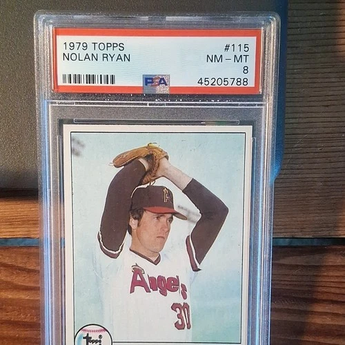 Topps 1979 Nolan Ryan #115 California Angels Baseball Card PSA 8 Base Set