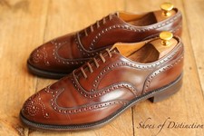 Church's Hickstead Tan Brown Leather Oxford Brogue Shoes UK 8 F US 9 EU 42