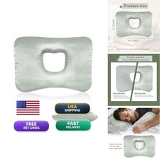 Yuibthr Ear Piercing Pillow Side Sleepers Ear-Shaped Hole Ear Pain, Reversible