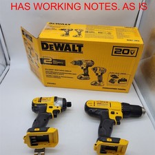 DEWALT 20V MAX Cordless Impact Driver, Power Tool Combo Kit [DCK240C2] *READ*