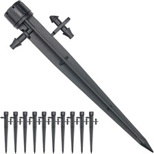 25 Pcs Drip Irrigation Emitters, Adjustable Flow 0-18 GPH Irrigation Drippers wi