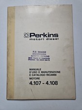 Perkins,motori Diesel-Manuale D'uso E Manutenzione, Catalogo Ricambi -1973