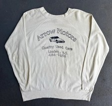 VTG 70s Distressed Thin Raglan 1 Of 1 Crewneck.LG.