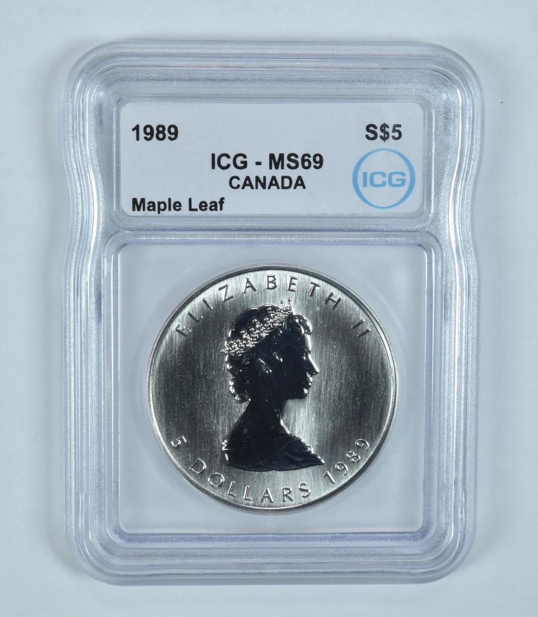銀貨 2022  Maple Leaf MS69 Canadian Maple Leaf MS 69 Silver Bullion Coins for sale | eBay