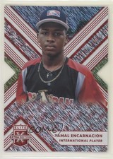 2018 Panini Elite Extra Edition Status Red Die-Cut /99 Yamal Encarnacion 1u6