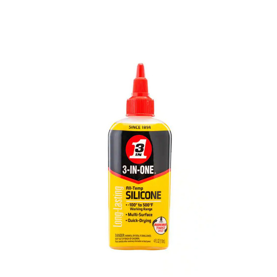 4 oz. All-Temp Silicone Drip Oil, Long-Lasting Lubricant