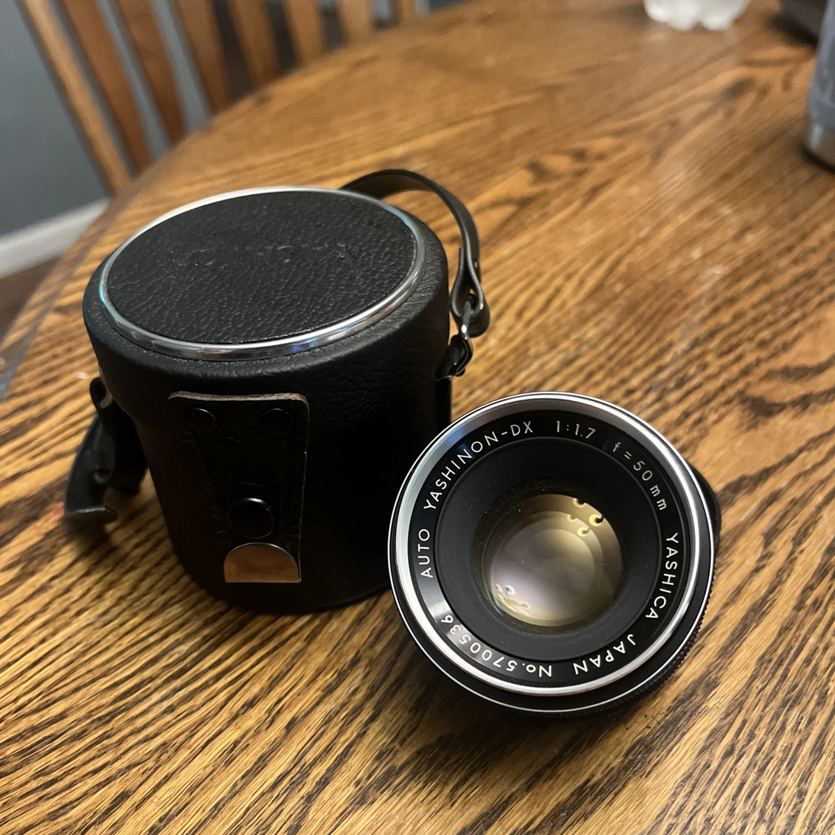 Yashica Camera Lenses 50mm Focal f/1.7 Maximum Aperture for sale