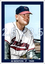Al Benton - 1949 Cleveland Indians - choose a style - colorized print