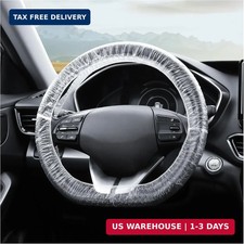 100PCS Disposable Steering Wheel Covers,Disposable Steering Wheel Protector with