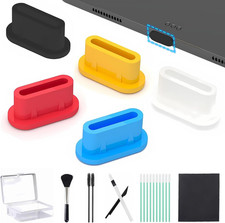 25 PCS 5 Colors USB-C Dust Plugs,Silicone Type-C Port Cover,Charging Port