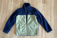 EUC Columbia Boy  s Steens Mountain 2.0 Full Zip Fleece Jacket - Blue/Green - 6/8