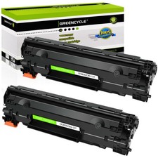 2PK CF283X 83X Black Toner Cartridge Compatible with HP LaserJet Pro M201n M202n