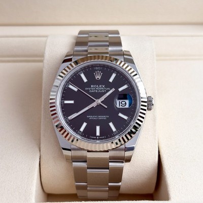 Rolex Datejust 41mm 126334 Neu Full Set Schwarz aus 2026 Stahl Herrenuhr