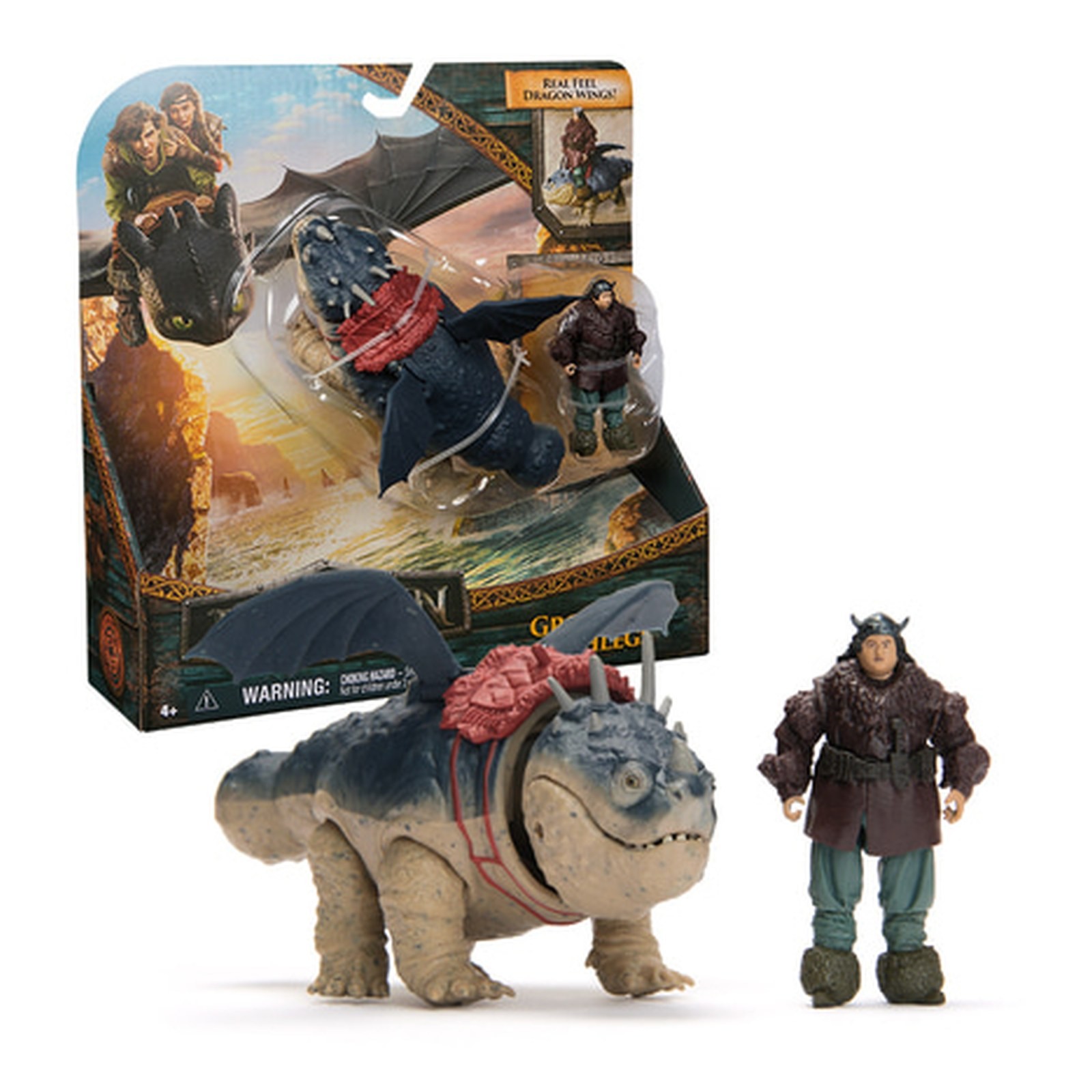 How to Train Your Dragon Viking & Dragon Figure Set Gronckle & Fishlegs Toy