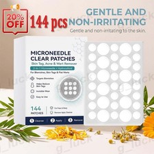 Curalona Microneedle Patches 144pcs, Skin Tag Wart Acne Remover Patches 20 OFF