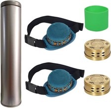 6 PCS Moxibustion Kit, 2 Smokeless Copper Moxa Boxes, 2 Premium Smoke Filter Bag