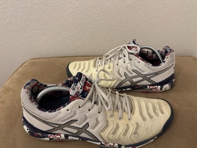 Asics Gel Resolution 7 Shoes Men s Sz 12.5 White London Ltd Edition