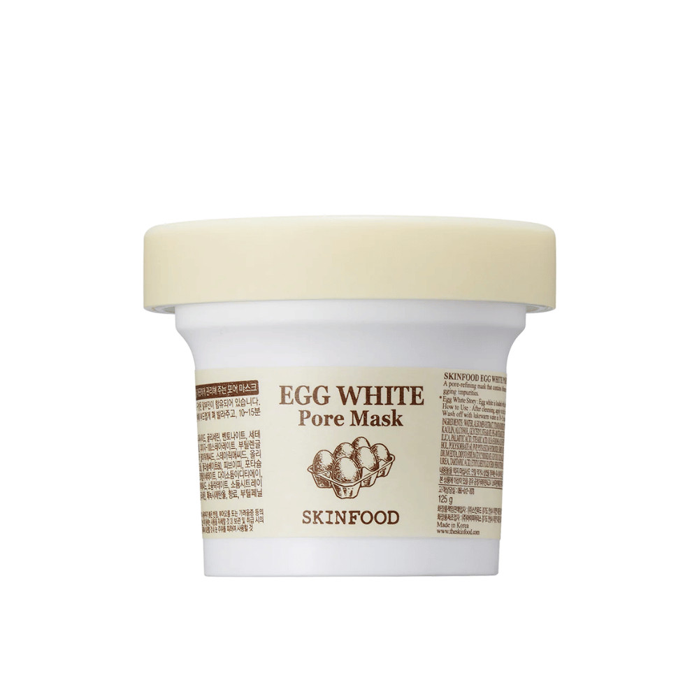 SKINFOOD Egg White Pore Mask 120g - AUTHENTIC Korean Skincare Wash Off Clay Mask