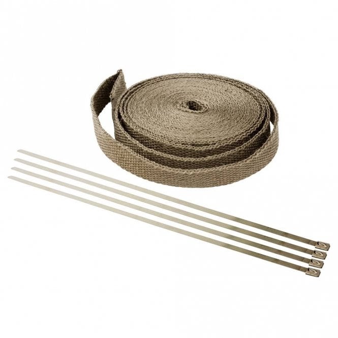 Bike It Exhaust Wrap Tape - 1"" x 50ft - Titanium