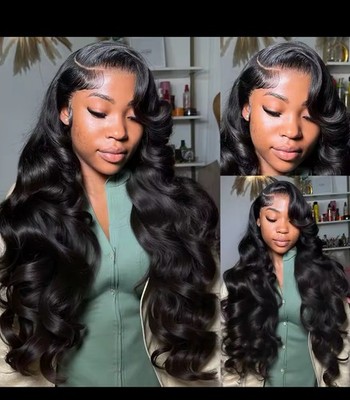 100% Echthaar Brasilianische Körperwelle HD Transparent Lace Front Perücke Pre Plugged