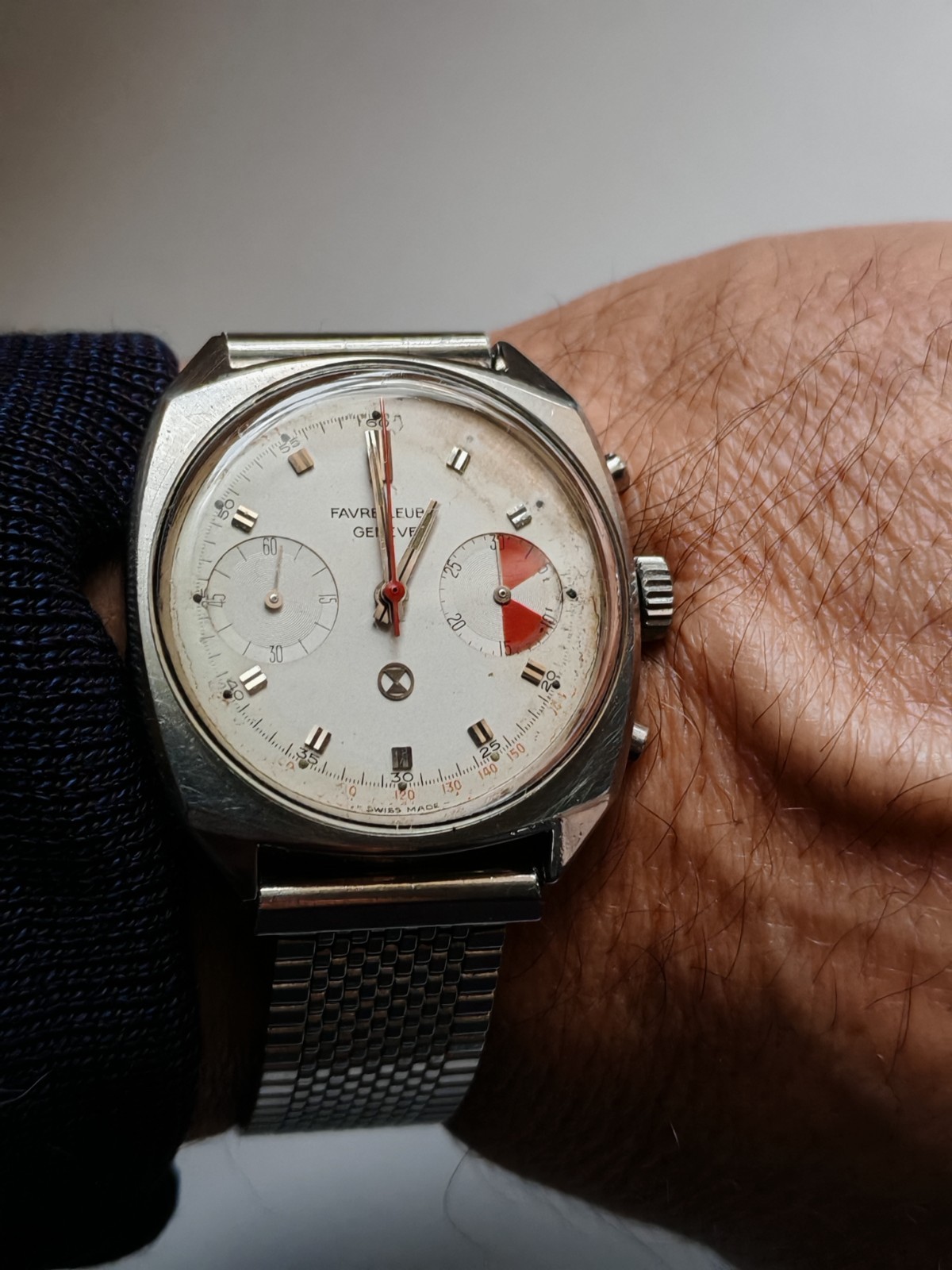 Leuba circa. Vintage Valjoux 23 Favre - vintagewatches.pk