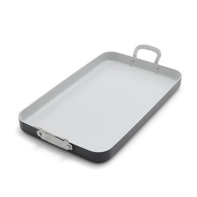 x Bobby Flay 18'' x 11'' Nonstick Double Burner Griddle, PFAS-Free Ceramic Doub...