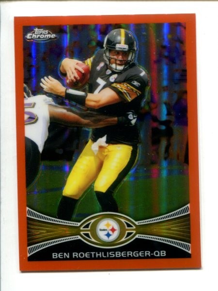 2012 Topps Chrome Retail Orange Refractor #182 - Ben Roethlisberger 🏈